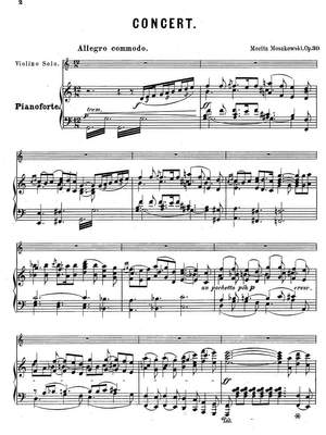 Moszkowski, Maurice : Concerto pour le Violon avec accompagnement d’Orchestre op. 30