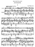 Weigl, Karl: Sonata for violin and piano Op. 16 Product Image