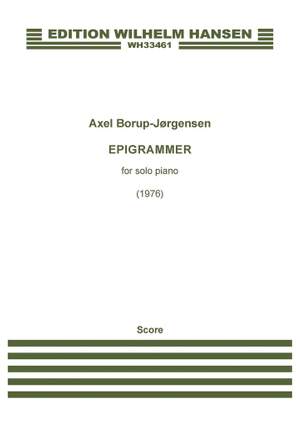 Axel Borup-Jørgensen: Epigrammer, Op. 87