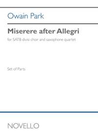 Owain Park: Miserere after Allegri