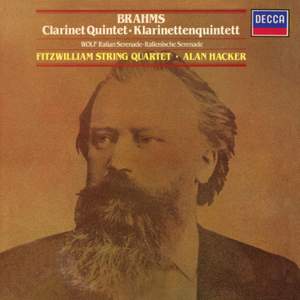 Brahms: Clarinet Quintet; Wolf: Italian Serenade