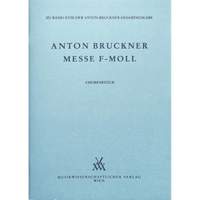 Bruckner, A: Mass F Minor Choral Score
