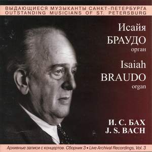 Live Archival Recordings of Isaiah Braudo, Vol. 3 (Live)