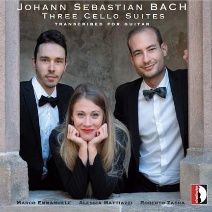 J.S.Bach: Three cello suites transcribed for guitar