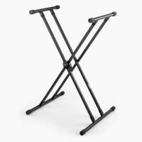 On stage double x bullet nose keyboard stand