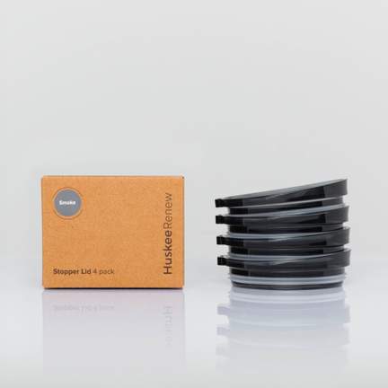 Universal HuskeeRenew Lid 4-pack - Smoke