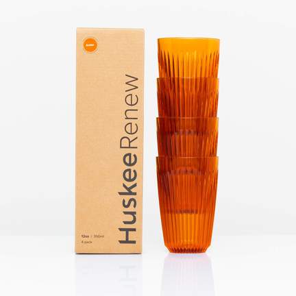 12oz HuskeeRenew Cup 4-pack - Amber