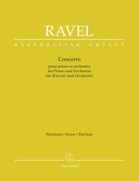 Ravel, Maurice: Concerto for Piano and Orchestra