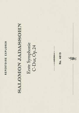 Jadassohn, Salomon: First Symphony in C major, Op. 24 (landscape format)