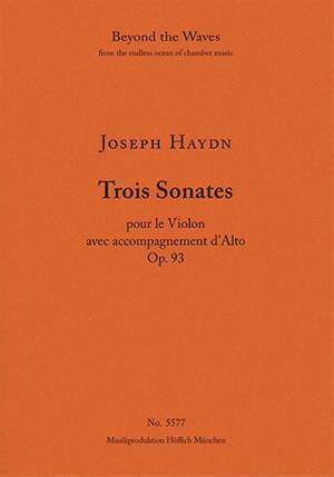 Joseph Haydn: Three Sonatas for Violin and Viola Op. 93