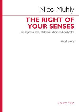 Nico Muhly: The Right of Your Senses (vocal score)