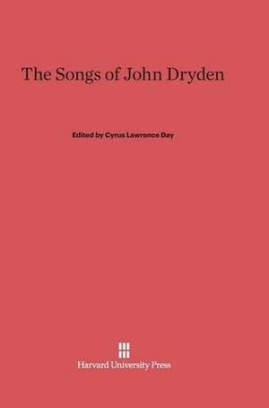 The Songs of John Dryden