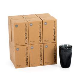 12 x 12oz HuskeeRenew Cups with lids - Smoke