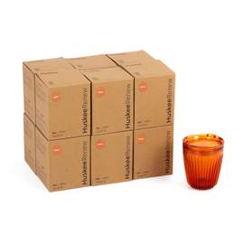 12 x 8oz HuskeeRenew cups with lids - Amber