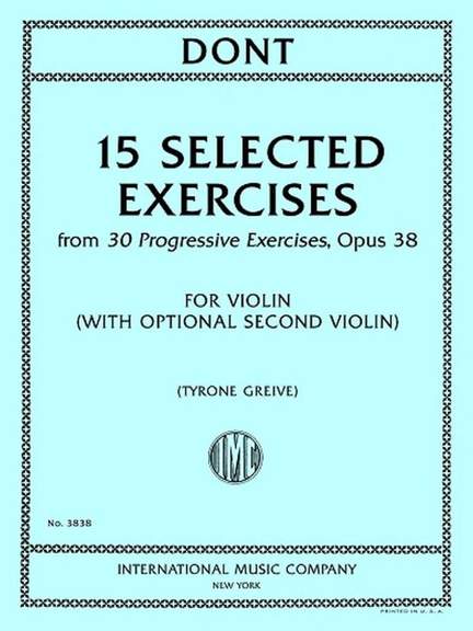 Jakob Dont: 15 Selected Exercises