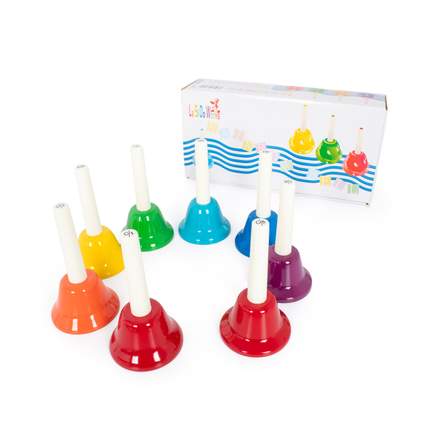 Percussion Workshop colour hand bells - set of 8