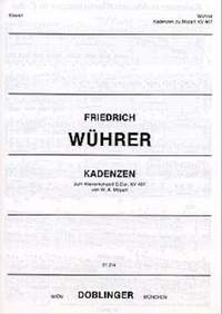 Wuehrer, F: Kadenzen zu Mozarts Klavierkonzert C-Dur KV 467