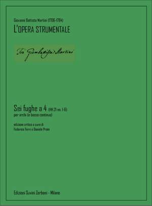 Giovanni Battista Martini: Sei fughe a 4 (HH.21 nn. 1-6)