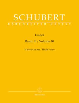 Schubert, Franz: Lieder Book 10 High Voice