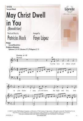 Patricia Mock: May Christ Dwell in You
