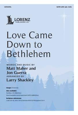 Matthew Maher_Jon Guerra: Love Came Down to Bethlehem
