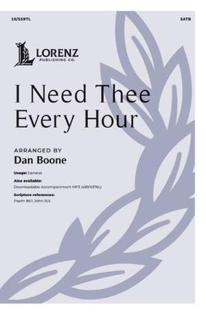 Dan Boone: I Need Thee Every Hour