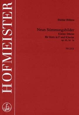 Boehme, B: Neun Stimmungsbilder op. 60, Nr. 1a