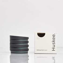 Universal HuskeeCup Lid 4-pack - Charcoal