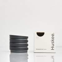 Universal HuskeeCup Lid 4-pack - Charcoal