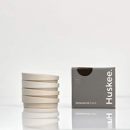Universal HuskeeCup Lid 4-pack - Natural