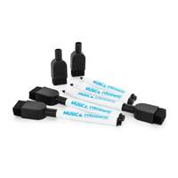 Fine tip dry-wipe whiteboard pen with eraser cap - 5 pack