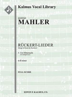 Mahler: Um Mitternacht, high voice (B minor, transposed)