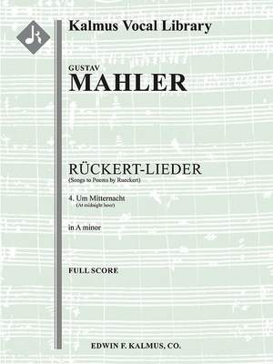 Mahler: Um Mitternacht, medium voice (A minor, original key)