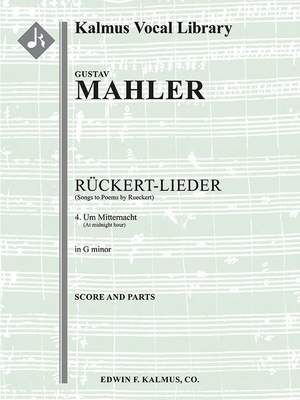 Mahler: Um Mitternacht, low voice (G minor, transposed)