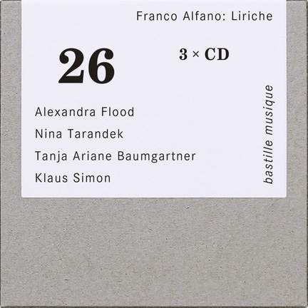 Franco Alfano: Liriche