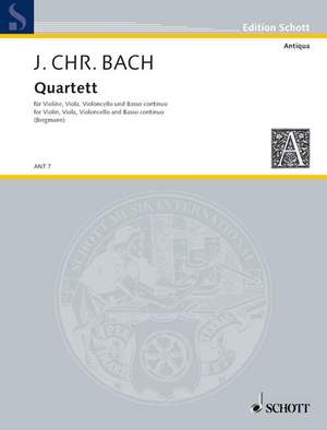 Bach, Johann Christian: Quartet G major