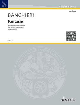 Banchieri, Adriano: Fantasie overo canzoni alla francese