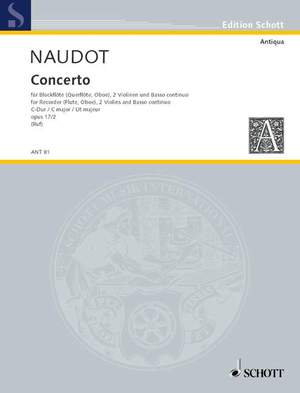 Naudot, Jacques-Christophe: Concerto C major op. 17/2