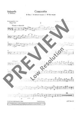 Paradisi, P D: Concerto B flat Major B flat major