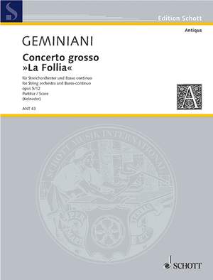 Geminiani, Francesco: Concerto grosso