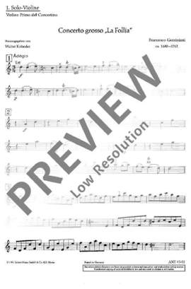 Geminiani, Francesco: Concerto grosso