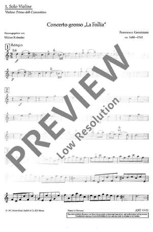 Geminiani, Francesco: Concerto grosso