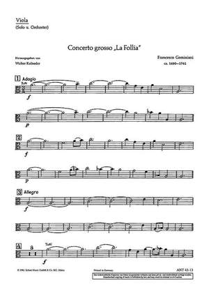 Geminiani, Francesco: Concerto grosso