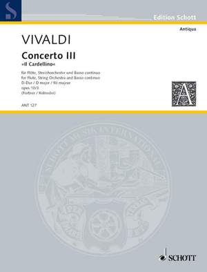 Vivaldi, Antonio: Concerto No. 3 D major op. 10/3 RV 428/PV 155