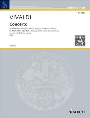 Vivaldi, Antonio: Concerto A minor RV 108/PV 77