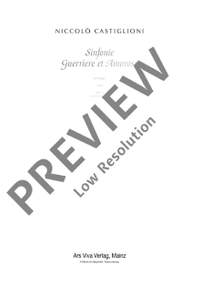 Castiglioni, N: Sinfonie Guerriere et Amorose