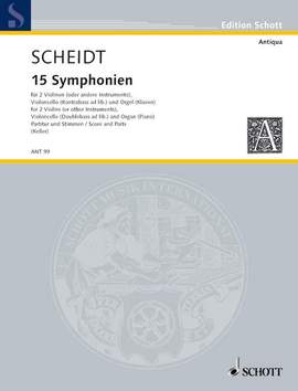 Scheidt, Samuel: 15 Symphonies