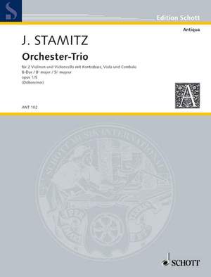 Stamitz, Johann Wenzel Anton: Orchester-Trio B flat major op. 1/5