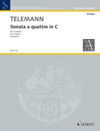 Telemann, Georg Philipp: Sonata a quattro in C