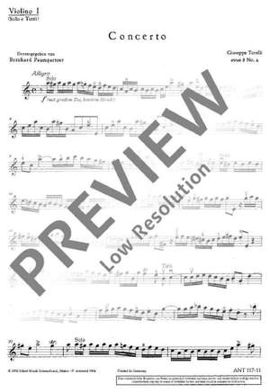 Torelli, Giuseppe: Concerto op. 8/2